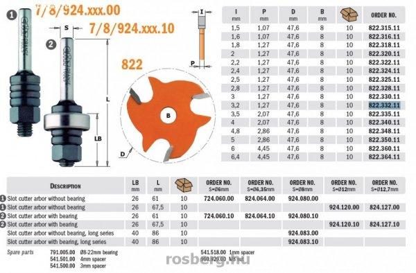 Felsőmaró CMT 822.332.11 nútmaró