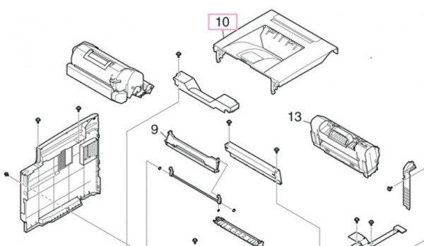 OKI 45378701 Cover assy B721/B731