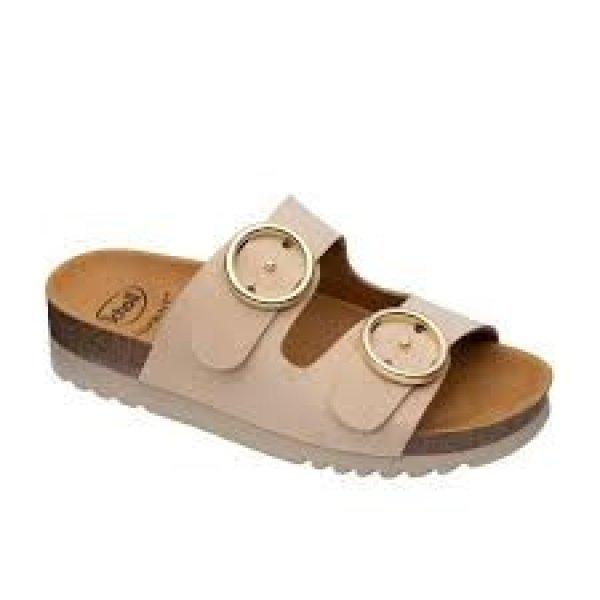 Scholl Malibu 2 Straps papucs - bézs