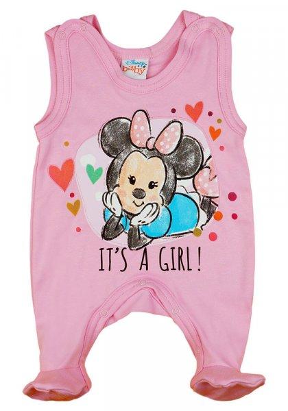 Asti Disney ujjatlan rugdalózó 68cm rózsaszín - Minnie "It's a
girl!"