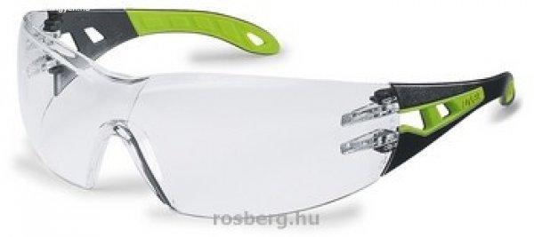 MV szemüveg 9192225 UVEX PHEOS SZEMÜVEG, FEKETE/LIME SZÁR, víztiszta lencse