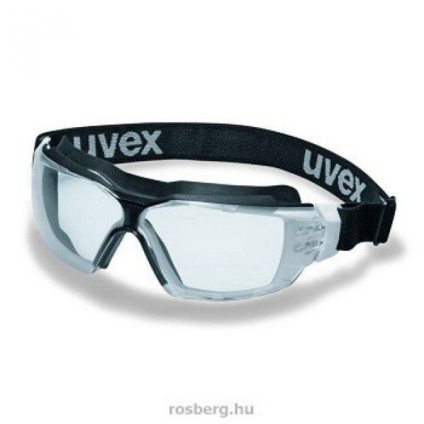 MV szemüveg 9309275 UVEX PHEOS CX2 SONIC FEKETE/FEH.GUMIPÁNTOS, víztiszta