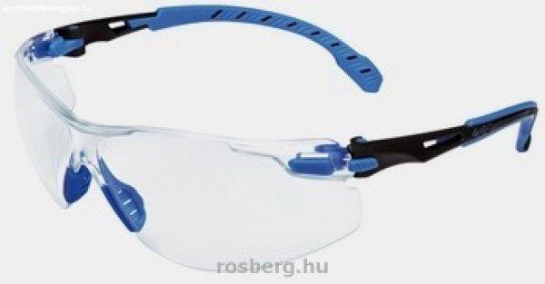 MV szemüveg 3M SOLUS S1101SGAF-EU FEKETE/KÉK PC, víztiszta