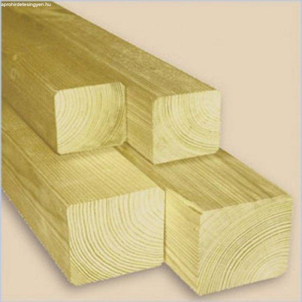 Felületkezelt fa oszlop kerítéselemekhez - 7 x 7 x 180 cm