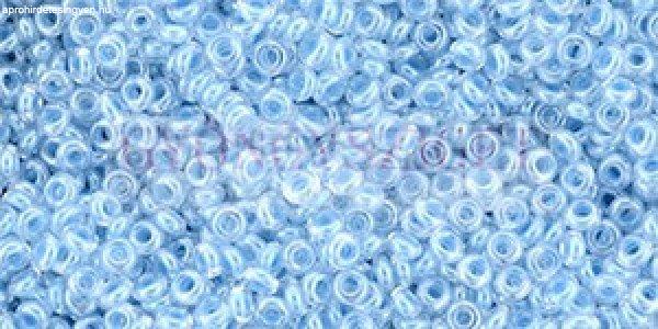 Toho demi round gyöngy - 1079 - Baby Blue Lined Crystal - 11/0