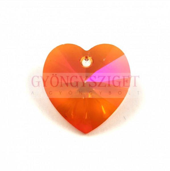 Swarovski fűzhető szív 18 x 17.5 mm - Crystal Astral Pink