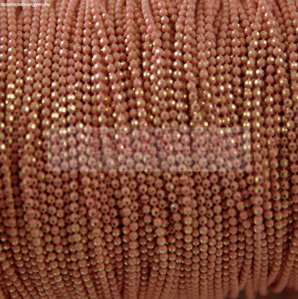 Ékszerlánc - golyós - pastel pink gold - 1.5mm-023