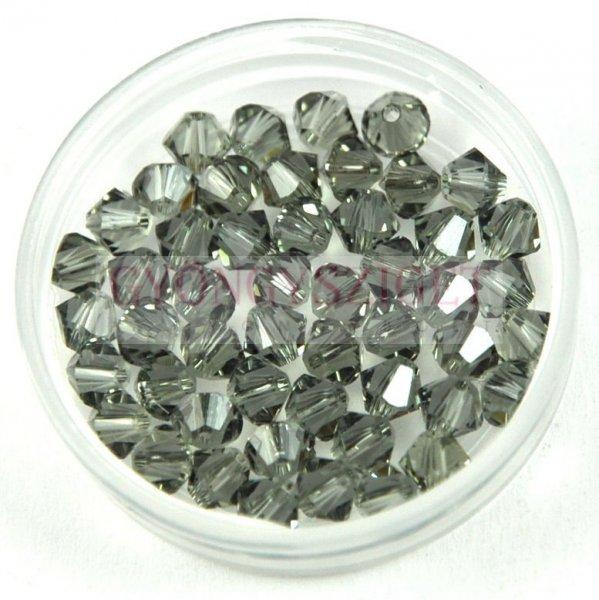 Swarovski bicone 3mm - Black Diamond