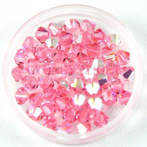 Swarovski bicone 3mm - Light Rose AB