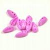 Chilli - cseh prselt ktlyuk gyngy - pastel violet - 4x11