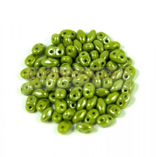 Miniduo gyöngy green pea luster 2.5x4mm