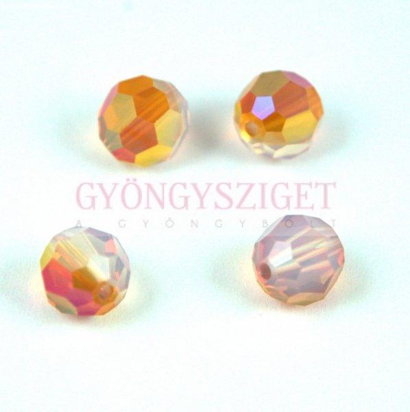 Swarovski csiszolt golyó 8 mm - White Opal Astral Pink