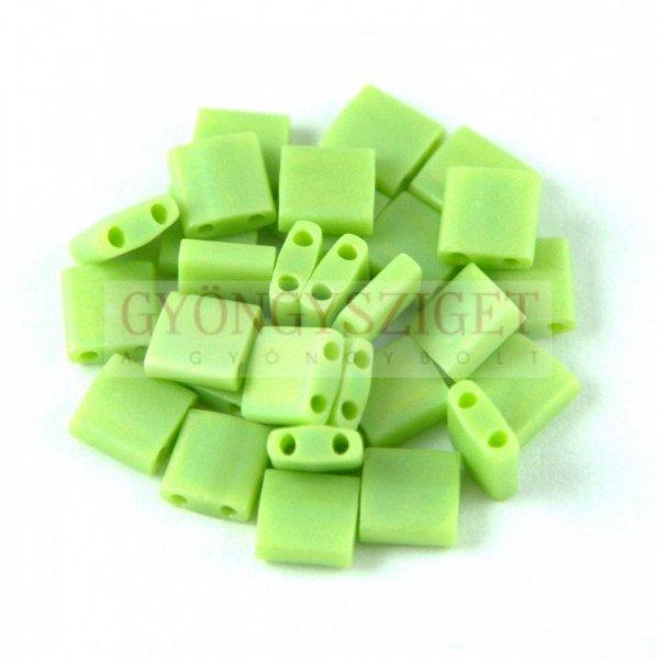 Miyuki tila gyöngy - 416fr - Matte Rainbow Chartreuse - 5x5mm