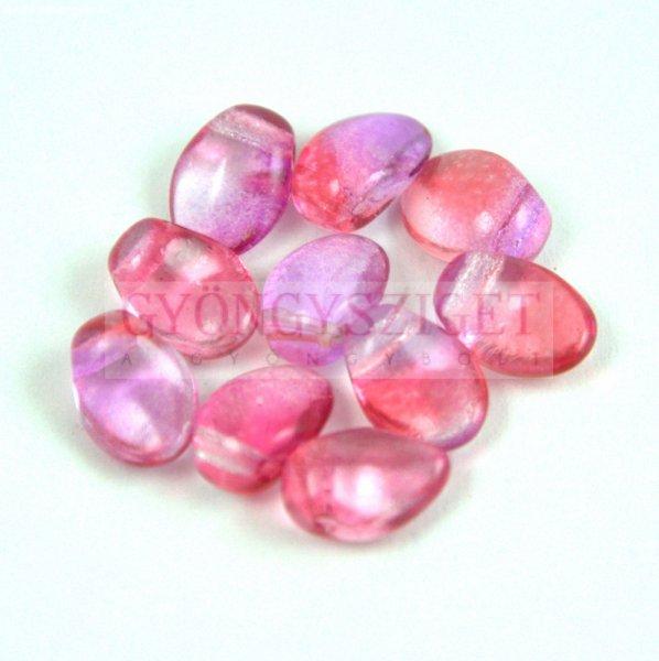 Préselt virágszirom gyöngy - Tulip Petal - 6x8mm - Crystal Fuchsia Tanzanite
Blend