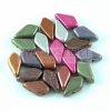 Kite - cseh prselt ktlyuk gyngy - Metallic Mix - 9x5mm
