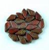 Kite - cseh prselt ktlyuk gyngy - Dark Red Picasso - 9x5