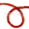 Jspis korong - tengeri ledkes - Orange - 4mm - szlon