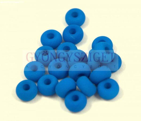 Pandora gyöngy - silk satin matte capri blue - 9mm