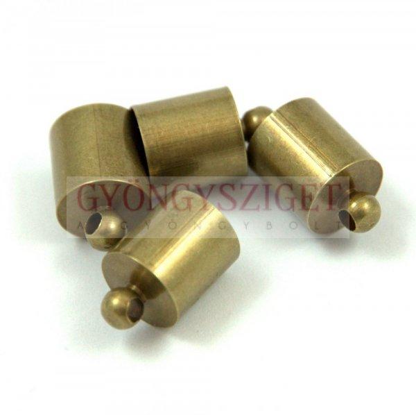 Végzáró - antik sárgaréz színű - 8x12mm
