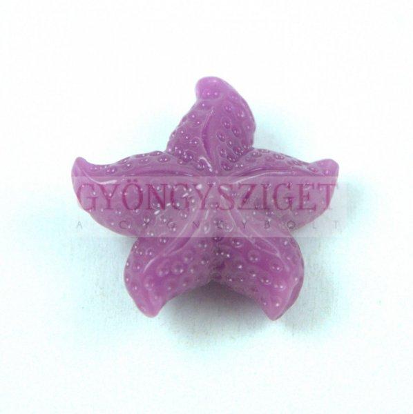 Gyanta gyöngy - tengeri csillag - Lila - 22mm