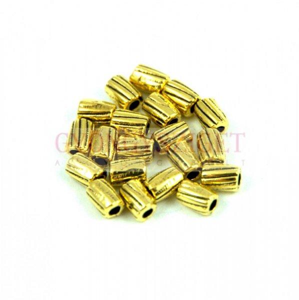 Fémgyöngy - arany színű - 4mm