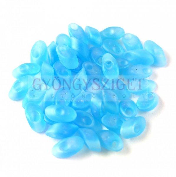 Miyuki long magatama gyöngy - 148fr -Transparent Matte Rainbow Aqua