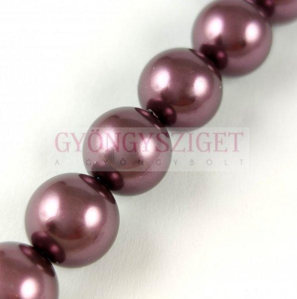 Swarovski igazgyöngy utánzat - Burgundy - 12mm