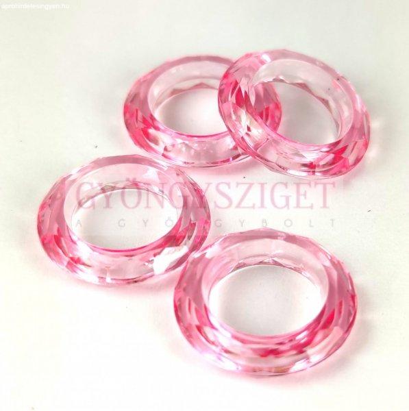 Műanyag gyűrű - Light Rose - 20mm