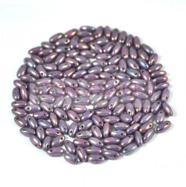Rizo gyöngy-opál bíbor írisz-2,5x6mm