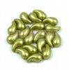 Zoliduo cseh prselt 2lyuk gyngy - Pastel Light Green - 5x