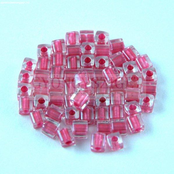 Miyuki kocka gyöngy - 2603 - Sparkling Rose Lined Crystal - 3mm