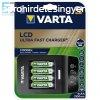 Varta Ultra Fast Charger LCD Kit 57685 15 perces gyorstlt 