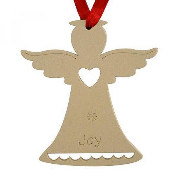 Karácsonyfa dísz - angyal 2 - "joy"