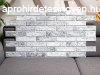 Flexpanel PVC falburkol lap - Szrke, bontott tgla mintj