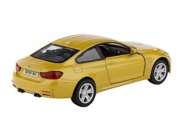Makett autó 1:32, RMZ BMW M4 coupe, sárga