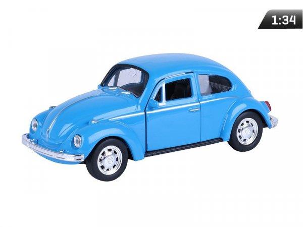 Makett autó, 01:34, VW Beetle kék.