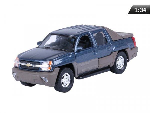 Makett autó, 01:34, Chevrolet Avalanche 2002, sötétkék.