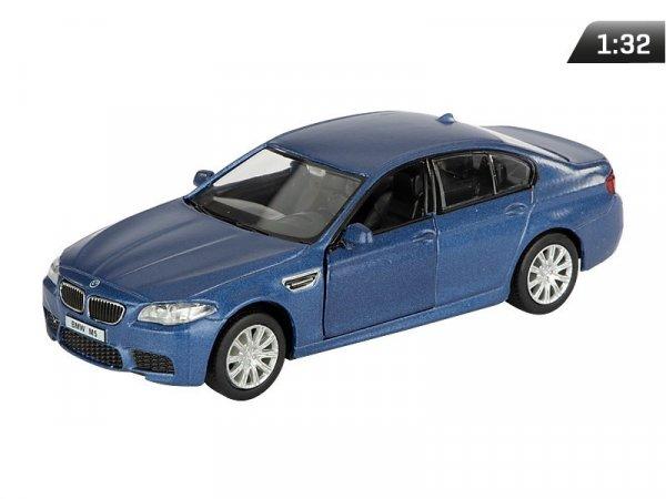 Makett autó, 01:32, Kinsmart, BMW M5, kék.