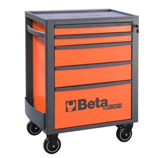 Beta RSC24/5 5 fiókos szerszámos kocsi, teljes narancssárga