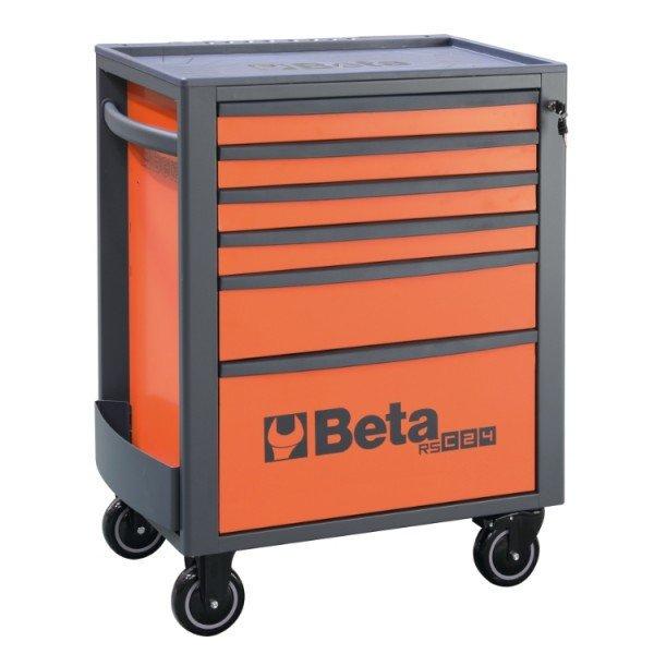 Beta RSC24/6 6 fiókos szerszámos kocsi, narancssárga-szürke