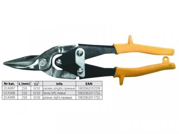 LEMEZOLLÓ TOP TOOLS 01A999 250 MM JOBBOS