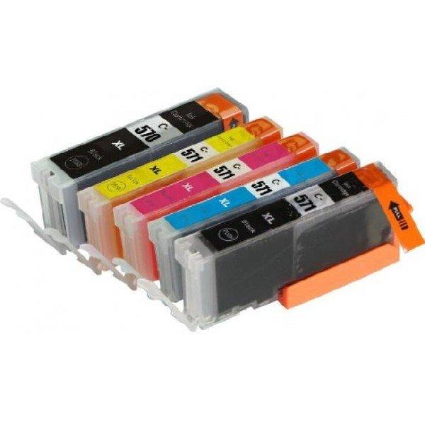 Canon CLI-571 Bk-C-M-Y + PGI-570 [1-1db XL] utángyártott tintapatron csomag 5
db-os