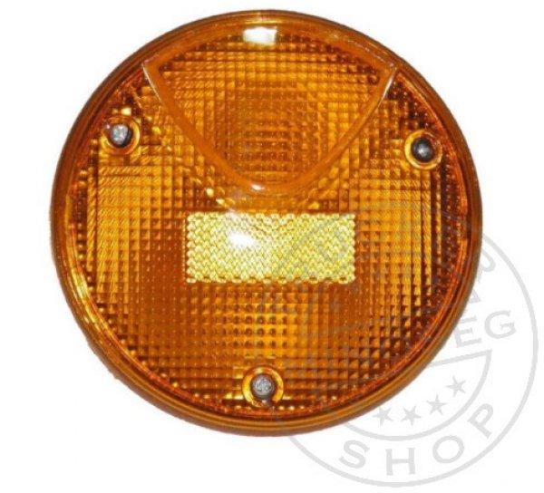 Busz hátsó lámpa kerek 130mm SÁRGA