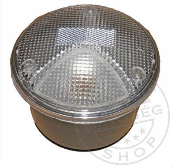 Busz hátsó lámpa kerek 130mm FEHÉR