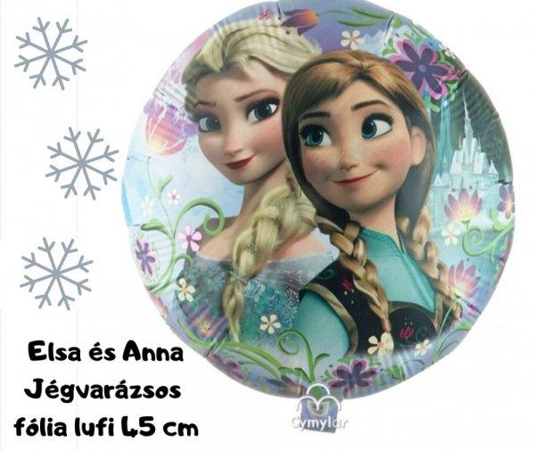 Elsa&Anna Jégvarázs fólia lufi 45 cm - Frozen