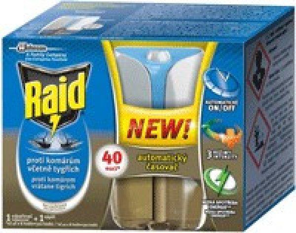 Raid elektromos szúnyogriasztó folyadék + készülék 40 éjszaka, 33 ml