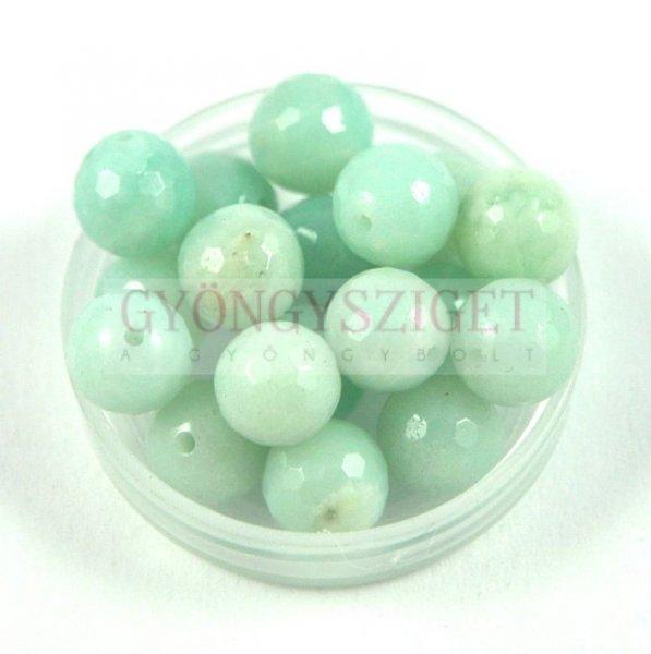 Amazonit csiszolt gyöngy - 12mm