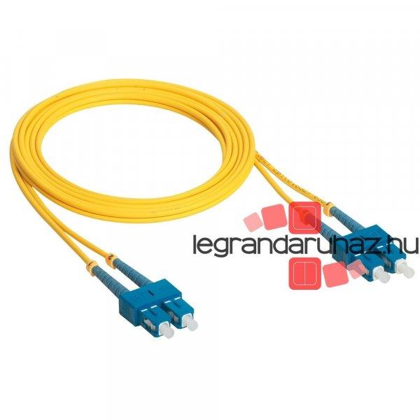 Legrand LEGRAND patch kábel optika OS1/OS2 (UPC) monomódusú SC/SC duplex
9/125um LSZH (LSOH) sárga 1 méter LCS3, Legrand 032600