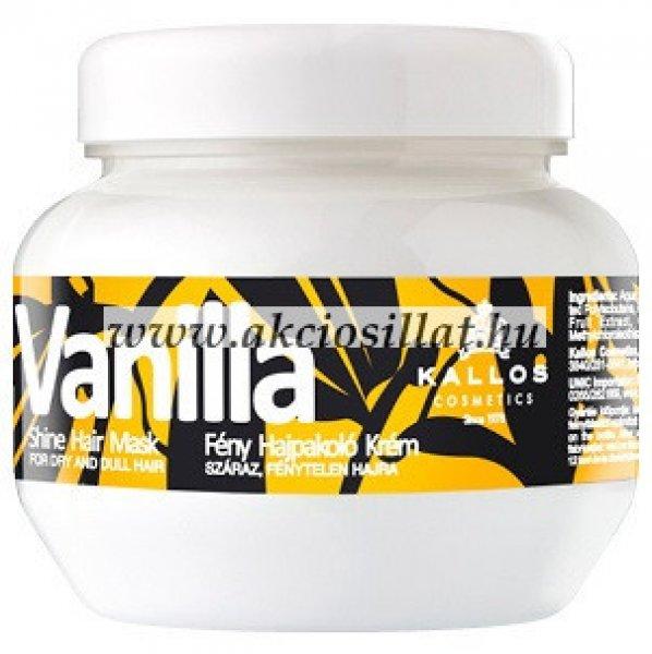 Kallos Vanilla Vanília Fény hajpakolás száraz hajra 275ml