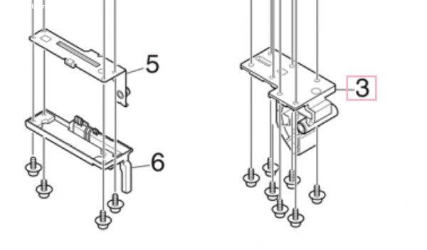OKI 45053601 Hinge MC760/770/780